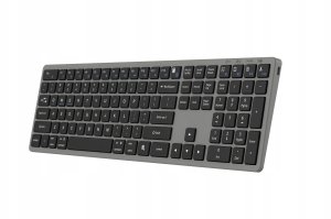 Klawiatura Triadyn Klawiatura Bezprzewodowa PROTEUS Bluetooth 2.4GHz 4-Urządzenia Biurowa Slim Akumulator Szara 2