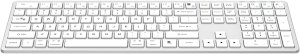 Klawiatura Triadyn Klawiatura Bezprzewodowa PROTEUS Bluetooth 2.4GHz 4-Urządzenia Biurowa Slim Akumulator Srebrna 6