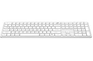 Klawiatura Triadyn Klawiatura Bezprzewodowa PROTEUS Bluetooth 2.4GHz 4-Urządzenia Biurowa Slim Akumulator Srebrna 7