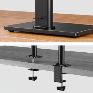 Triadyn Podstawka Noga Uchwyt Biurkowy SoloBase C do Pojedynczego Monitora Telewizora 13-32" Regulowany Obrotowy TRD-BLK-C1ST-13"-32" 3