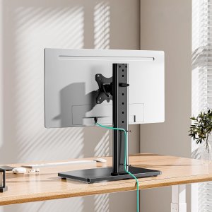 Triadyn Podstawka Noga Uchwyt Biurkowy SoloBase C do Pojedynczego Monitora Telewizora 13-32" Regulowany Obrotowy TRD-BLK-C1ST-13"-32" 4