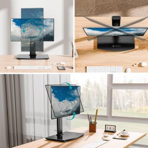 Triadyn Podstawka Noga Uchwyt Biurkowy SoloBase C do Pojedynczego Monitora Telewizora 13-32" Regulowany Obrotowy TRD-BLK-C1ST-13"-32" 6