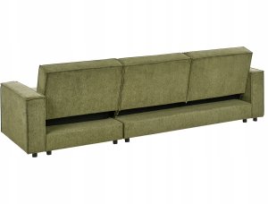 Narożnik rozkładany dla 3 osób ROMEDAL II Ciemnozielony Lewostronny 5