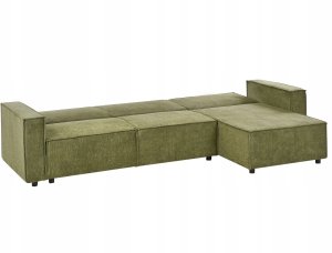 Narożnik rozkładany dla 3 osób ROMEDAL II Ciemnozielony Lewostronny 6