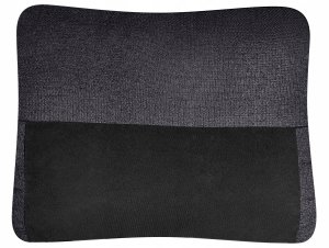 Narożnik rozkładany dla 3 osób NASSJO Len syntetyczny Czarny Prawostronny 15
