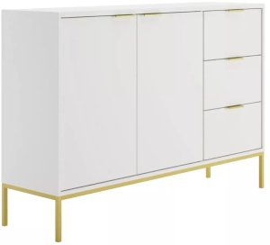 Komoda AUSTIN 150 biała/złota KOCOT MEBLE 2