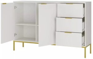 Komoda AUSTIN 150 biała/złota KOCOT MEBLE 4