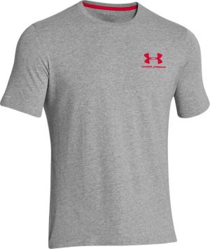 Under Armour Koszulka męska Sportstyle Left Chest Logo T-Shirt True Gray Heather r. XL (1257616025) 1