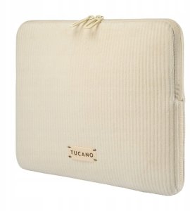Etui Tucano TUCANO Velluto 2 - Pokrowiec MacBook Air 13" (M4/M3/M2/M1/2025-2018) / Pro 13" / Laptop 12" (kremowy) 2