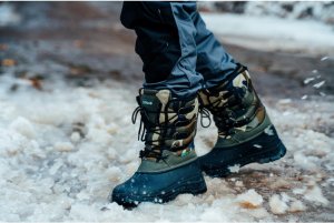 Super lekkie zimowe ciepłe wodoodporne śniegowce podeszwa TPR antypoślizgowa wysoka cholewka tęgość szeroka sznurowane GRIZZLY 41 11