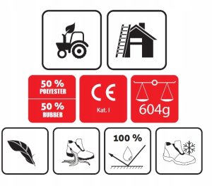 Super lekkie zimowe ciepłe wodoodporne śniegowce podeszwa TPR antypoślizgowa wysoka cholewka tęgość szeroka sznurowane GRIZZLY 42 9