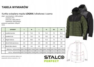 KURTKA MĘSKA OCIEPLANA MEMBRANA WZMOCNIENIE CORDURA ODPINANY KAPTUR WIELE KIESZENI ODBLASKI LOGAN J STALCO - czarny L 5