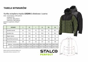 KURTKA MĘSKA OCIEPLANA MEMBRANA WZMOCNIENIE CORDURA ODPINANY KAPTUR WIELE KIESZENI ODBLASKI LOGAN J STALCO - czarny 3XL 5
