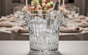 Pojemnik na lód kryształowy 14 cm 8