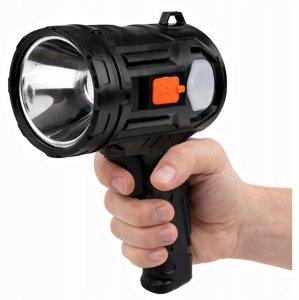 Latarka Lean Latarka LED Szperacz 6 Trybów Powerbank Wymienne Filtry 19 cm 3