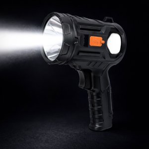 Latarka Lean Latarka LED Szperacz 6 Trybów Powerbank Wymienne Filtry 19 cm 5