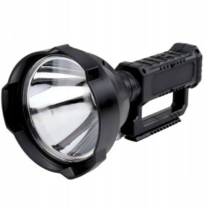 Duża Latarka Reflektor Ze Statywem Szperacz LED W5120 Powerbank 31 cm 4