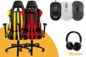 YENKEE Mysz bezprzewodowa Dual Bluetooth+USB2,4Ghz YMS 2010BE GYRO 12