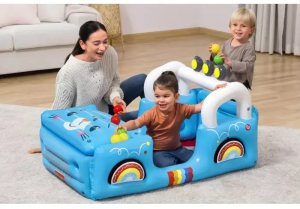 Bestway 93577 Fisher-Price Dmuchany Samochód z piłkami 1.17m x 76cm x 61cm 2