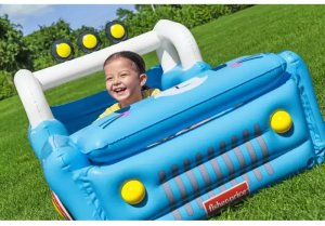Bestway 93577 Fisher-Price Dmuchany Samochód z piłkami 1.17m x 76cm x 61cm 4