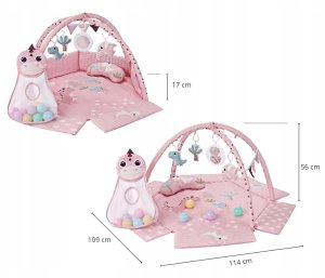 TinyMini CC9881 Mata edukacyjna Dino Pink 13