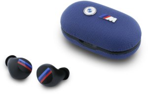 Bezprzewodowe słuchawki dokanałowe Bluetooth TWS BMW M Metal Logo ENC niebieski 3