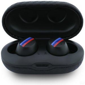 Bezprzewodowe słuchawki dokanałowe Bluetooth TWS BMW Carbon Metal Logo ENC czarny 2