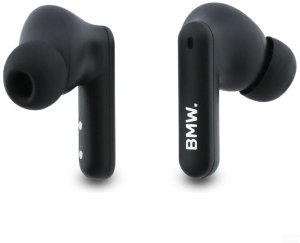 Bezprzewodowe słuchawki dokanałowe Bluetooth TWS BMW Leather Metal Logo ENC granatowy 2