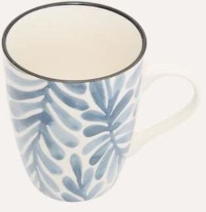 MUG 310ML FLORAL BLUE 2