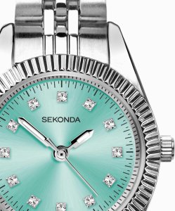 Zegarek damski Sekonda 40718 CYRKONIE srebrny 5