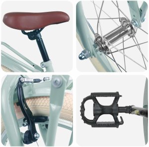 vidaXL Rower Dziecięcy 22 Cali od 7 do 12 lat Jasnozielony 4