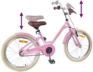 vidaXL Rower Dziecięcy 22 Cali od 7 do 12 lat Jasny róż 7