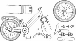 vidaXL vidaXL Rower Dziecięcy 22 Cali od 7 do 12 lat Biały 8