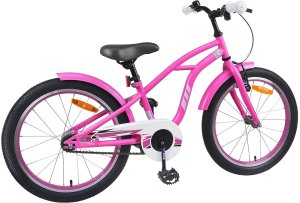 vidaXL Rower Dziecięcy 22 Cali 7-12 Ciemny Róż 3