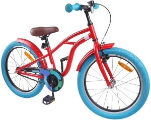 vidaXL Rower Dziecięcy 20 Cali dla dzieci w wieku 6-11 lat Czerwony 2