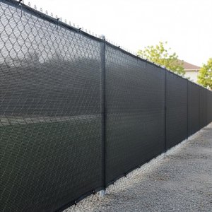 Siatka cieniująca 62% osłonowa 1,5x50 m 65g/m2 100 szt. opasek zaciskowych jasny antracyt UNIWERSALNY 5