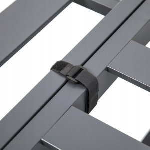 Zestaw Mebli Ogrodowych MARBELLA z Sofą Narożnikiem i Stolikiem SZARY 4