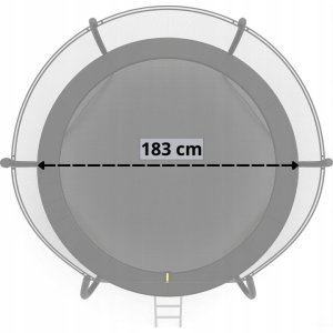 Trampolina ogrodowa Funfit 4798 z siatką wewnętrzną 6 FT 183 cm 6