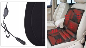 PODUSZKA PODGRZEWANA NA FOTEL SAMOCHODOWY DUNLOP 12V 35W/45W 2