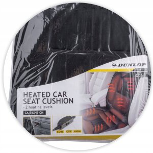 PODUSZKA PODGRZEWANA NA FOTEL SAMOCHODOWY DUNLOP 12V 35W/45W 4