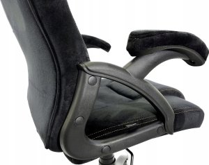 Fotel Lugano Fotel obrotowy do biurka CARRERA M ALCANTARA BLACK STAR 2