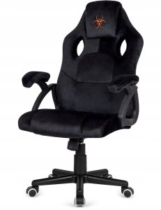 Fotel Lugano Fotel obrotowy do biurka CARRERA M ALCANTARA BLACK STAR 4