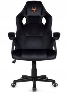 Fotel Lugano Fotel obrotowy do biurka CARRERA M ALCANTARA BLACK STAR 5