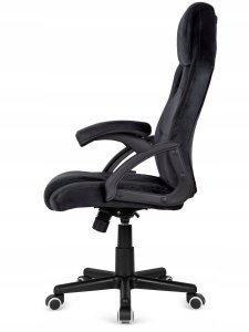 Fotel Lugano Fotel obrotowy do biurka CARRERA M ALCANTARA BLACK STAR 6