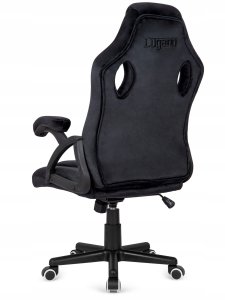 Fotel Lugano Fotel obrotowy do biurka CARRERA M ALCANTARA BLACK STAR 7