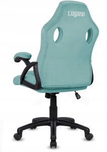 Fotel Lugano Fotel obrotowy do biurka CARRERA M ALCANTARA BLUE DUST 4