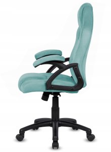 Fotel Lugano Fotel obrotowy do biurka CARRERA M ALCANTARA BLUE DUST 5