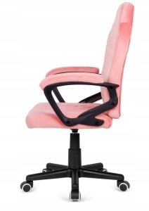 Fotel Lugano Fotel obrotowy do biurka MARIO ALCANTARA CARO PINK 4