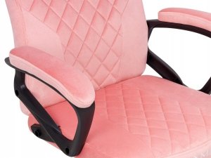 Fotel Lugano Fotel obrotowy do biurka MARIO ALCANTARA CARO PINK 6