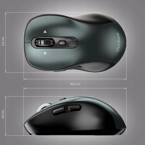 Mysz bezprzewodowa Dual Bluetooth + USB 2,4GHz YMS 2010BK GYRO 9